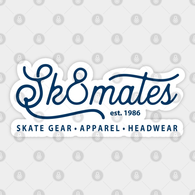 Sk8mates Vintage Logo Design Sticker by Timeless Chaos